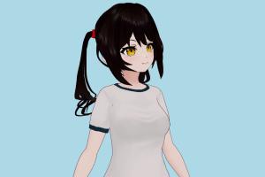 IROHA Girl vrm, vrm models, vrchat, booth, female, girl, female, hentai, characters, animated, rigged